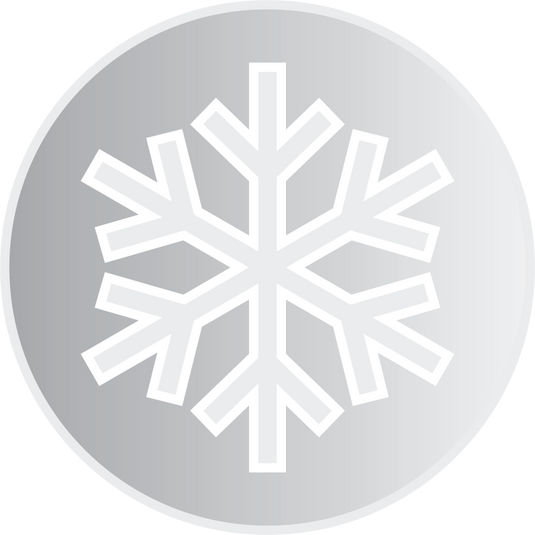 Icon for snow with a snowflake on it