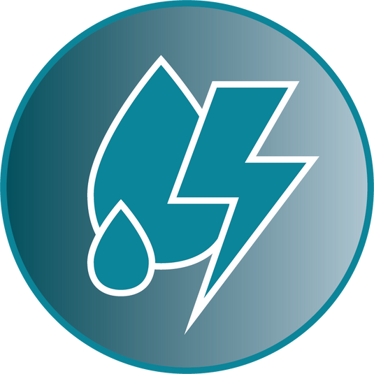 Icon for water and thunderstorm