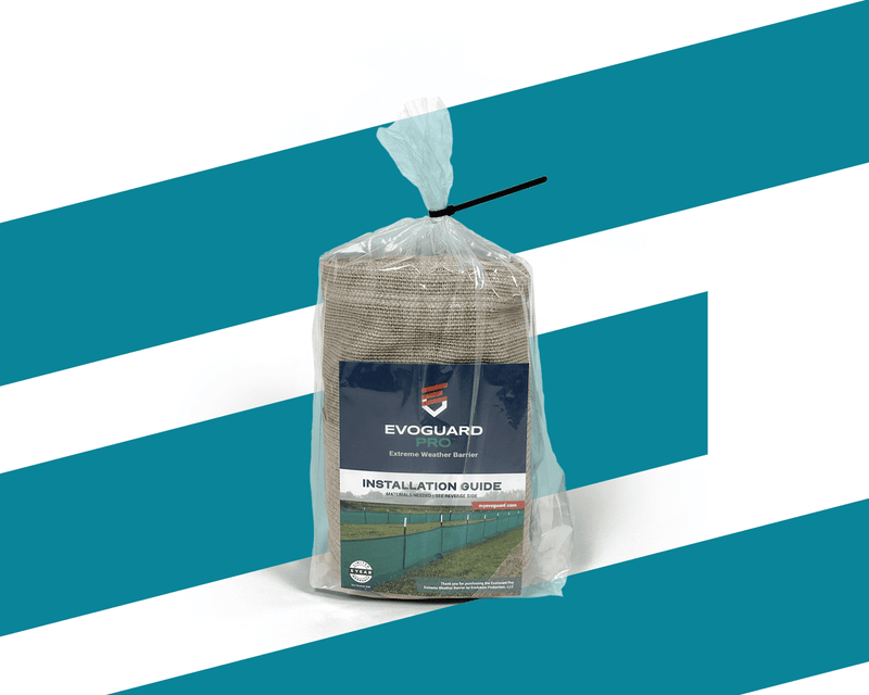 Load image into Gallery viewer, Bag of tan evoguard pro 1x50 with installation guide