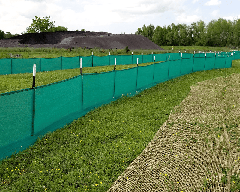 Load image into Gallery viewer, Green evoguard pro 3x100 weather barriers setup in a field
